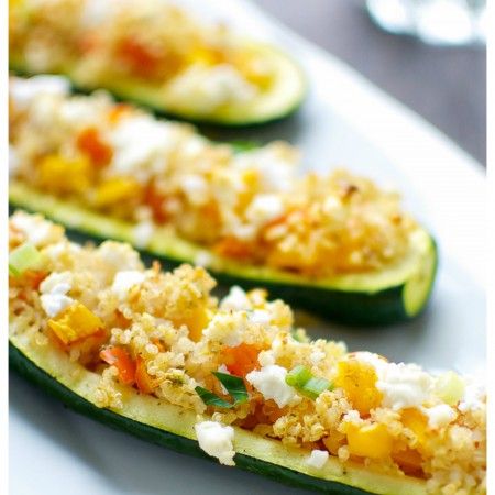 Quinoa Stuffed Zucchini Boats - Cooking LSL Baked Zucchini Boats, Zucchini Stuffed, Stuffed Zucchini Boats, Stuffed Zucchini, Zucchini Boats, How To Peel Tomatoes, Summer Dishes, Mediterranean Diet Recipes, Zucchini Recipes