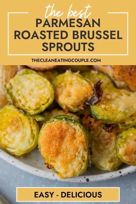 Garlic Parmesan Roasted Brussel Sprouts, Roasted Brussel Sprouts Parmesan, Roasted Brussel Sprouts With Parmesan, Parmesan Roasted Brussel Sprouts, Parmesan Brussel Sprouts, Pan Fried Brussel Sprouts, Healthy Pulled Pork, Brussel Sprouts Recipes Easy, Sprouts Recipes