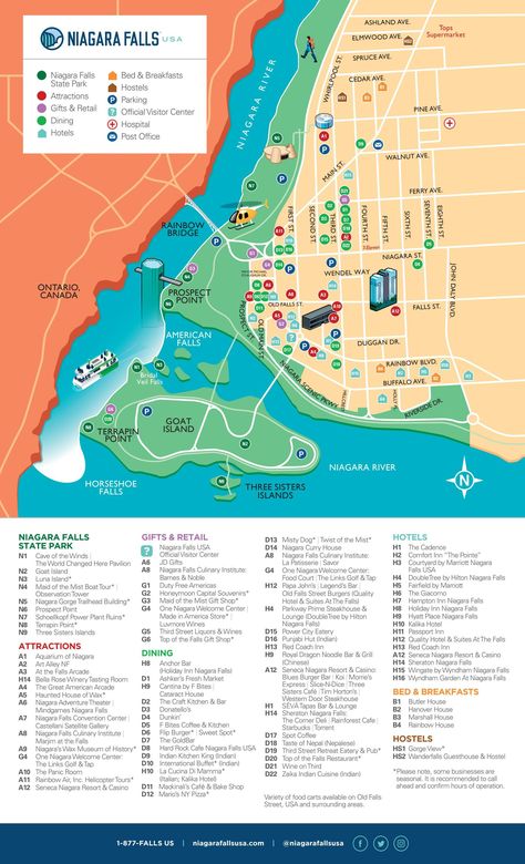 Downtown Niagara Falls Walking Map by Destination Niagara USA - Issuu Niagara Falls American Side, Niagara Falls Restaurants, Madras Cafe, State Parks Usa, Niagara Falls Trip, Niagara Falls State Park, Ny Restaurants, Walking Map, Niagara Falls Ny