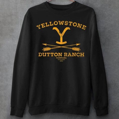 YellowStone Dutton Ranch Unisex Sweatshirt Yellowstone Series, Yellowstone Dutton Ranch, Dutton Ranch, Unisex Tshirt, Sweatshirt Hoodie, Sew-in Labels, Jersey Fabric, Unisex Sweatshirt, Unisex Hoodies