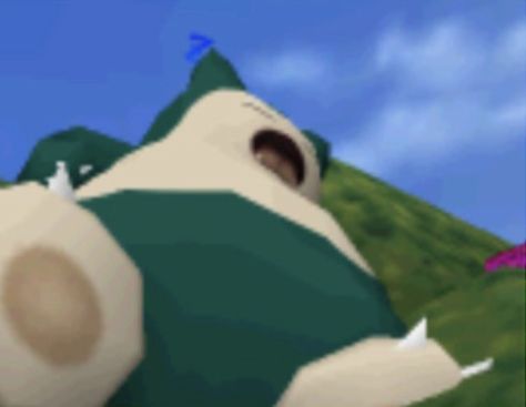 Snorlax Sleeping, Green, White