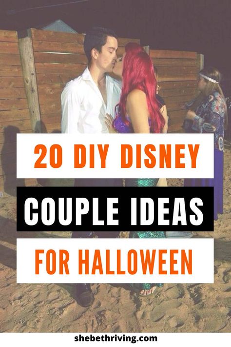 DIY Disney Couple Costumes For Halloween Couples Halloween Costumes Scary, Halloween Costumes Black People, Superhero Couples Costumes, Pregnant Couple Halloween Costumes, Disney Couple Outfits, Couples Halloween Costumes Creative, Disney Couple Costumes, Couple Costumes For Halloween, Scary Couples Halloween Costumes