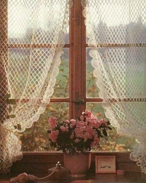 Laura + Core + Aesthetic, Kitchen Window Curtains, Cottage Aesthetic, Cottage In The Woods, Cottage Core Aesthetic, Little Cottage, Cottagecore Aesthetic, + Core + Aesthetic, Cozy Cottage