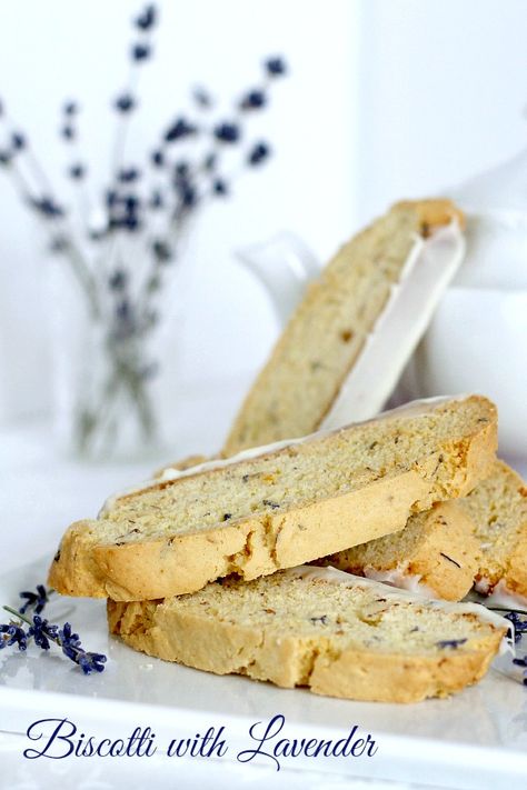 Lavender Biscotti, Recipe For Biscotti, Recipes Biscuits, Chocolate Cardamom, Garden Lavender, Grateful Prayer, Lavender Recipes, Cookies Bars, Bakers Gonna Bake