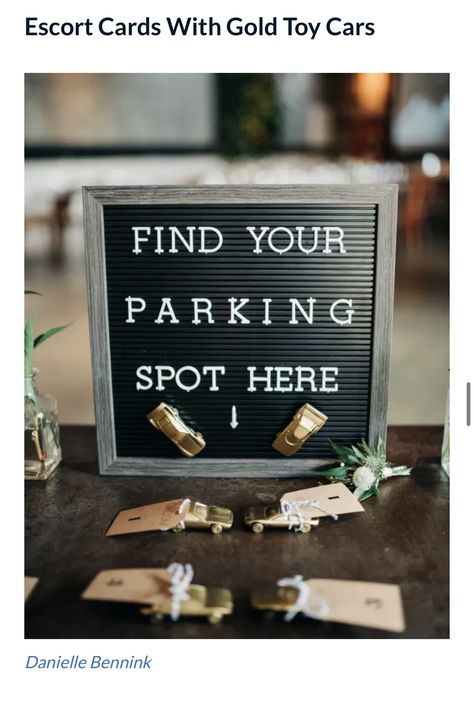 Car Themed Wedding, Themed Wedding Decorations, Wedding Car Decorations, Grey Wedding Invitations, Car Themes, Future Wedding Plans, Wedding Goals, Toy Cars, Diy Wedding Decorations