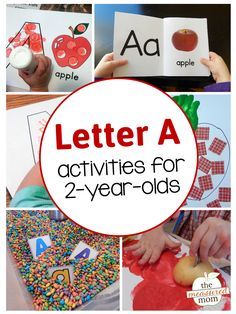 Alphabet activities are so much fun for kids! Find some hands-on letter A activities for toddlers and preschoolers - with free printables! Letter A Activities, A Activities, Abc Activities, Teaching Toddlers, Teaching The Alphabet, Daycare Activities, Letter Activities, Toddler Snacks, Alphabet Preschool