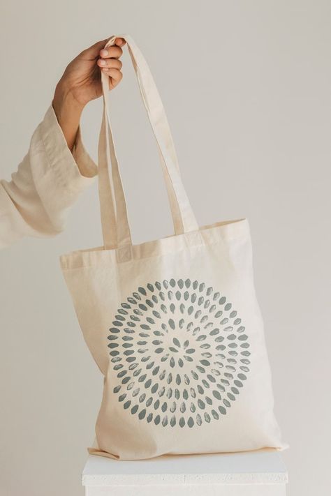 Minimal Eco Friendly Gift 100% Organic Cotton Tote Bag for - Etsy UK Spiral Painting, Japandi Decor, Cotton Shopping Bags, Yoga Bag, Green Beige, Eco Friendly Gifts, Cotton Tote Bag, Printed Tote Bags, Cotton Tote Bags