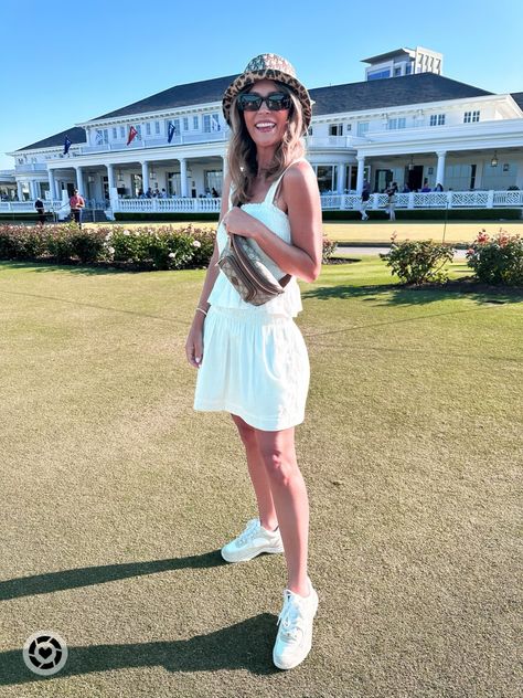 Walmart Set! Golf Spectator Outfit Golf Spectator Outfit, Spectator Outfit, Gucci Bum Bag, Leopard Bucket Hat, Bum Bag, White Bag, White Sneakers, Bucket Hat, Leopard Print