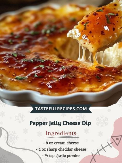 FAMILY RECIPES COMMUNITY | Pepper Jelly Cheese Dip ���🧀🌶️ | Facebook Red Pepper Jelly Recipe Dip, Cheesy Bacon Pepper Jelly Dip, Cream Cheese Jelly Appetizer, Warm Pepper Jelly Dip, Baked Pepper Jelly Cream Cheese Dip, Baked Cream Cheese Pepper Jelly Dip, Cream Cheese And Pepper Jelly Dip, Cream Cheese And Pepper Jelly Appetizers, Pepper Jelly Dip Cream Cheese