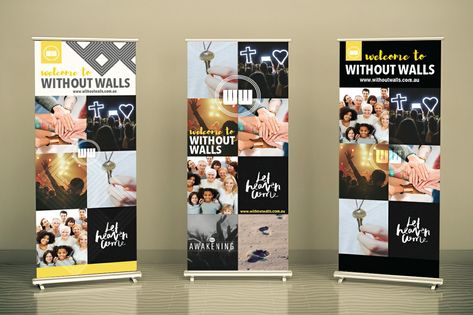 Roller Banner Design, Banner Design Ideas, Pull Up Banner Design, Rollup Design, Pull Up Banner, Church Branding, Roller Banner, Pop Up Banner, Sermon Series