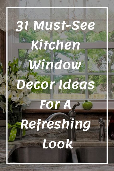 Explore our collection of 31 stunning kitchen window decor ideas that will breathe new life into your space. From cozy curtains to elegant valances, find inspiration to refresh the look of your kitchen effortlessly. Whether you prefer a modern aesthetic or a more rustic feel, there's something for every style in this curated list. Discover creative ways to enhance the ambiance and natural light in your kitchen while adding a touch of charm and character. Upgrade your kitchen with these must-see Curtain In Kitchen Window, Alcove Window Ideas, Above Kitchen Window Ideas, Kitchen Curtain Ideas Modern, Kitchen Bay Window Ideas, Kitchen Window Decor Over Sink, Kitchen Window Over Sink Ideas, Kitchen Windows Above Sink Ideas, Cozy Curtains