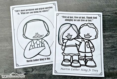 Martin Luther King Jr Coloring Page, Mlk Coloring Pages For Kids, Martin Luther King Jr Crafts For Kids Free Printable, Mather Luther King, Martin Luther King Jr Crafts For Kids, Mlk Day Activities For Kids, Mlk Kindergarten, Mlk Crafts For Kids, Martin Luther King Books