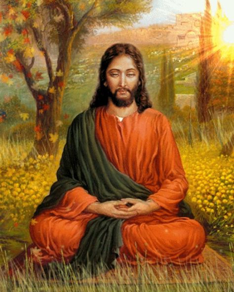 Jesus in meditation and prayer Kriya Yoga Meditation, Yoga Basics, Arte Yoga, Kriya Yoga, Paramahansa Yogananda, Thomas Merton, Ascended Masters, Meditation Art, Teacher Tips