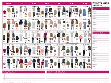 What to Wear 12-Month Outfits Calendar - Google Drive Outfit Calendar, November Outfits, Google Calendar, Google Drive, 12 Months, What To Wear, Drive, Wardrobe, How To Wear