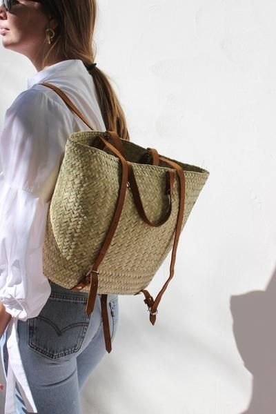 Basket Illustration, Palm Leaf Bag, Leaf Bag, Wicker Bags, Rattan Bag, Straw Bags, Basket Bag, Woven Bag, Palm Leaf