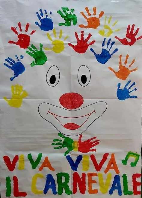 Clown Day At School, Circus Theme Crafts, Purim Preschool, Circus Activities, August Themes, Theme Carnaval, Carnival Crafts, Circus Crafts, Family Coloring Pages