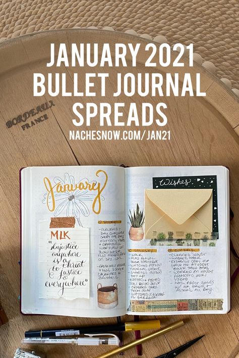 2021 January MLK Themed Bullet Journal Spreads // Plan With Me | Calligraphy Hand Lettering, Bullet Journal Monthly, Bullet Journal Monthly Spread, Bullet Journal Spreads, Planner Spreads, Sticker Machine, Journal Spreads, Plan With Me, Diary Ideas