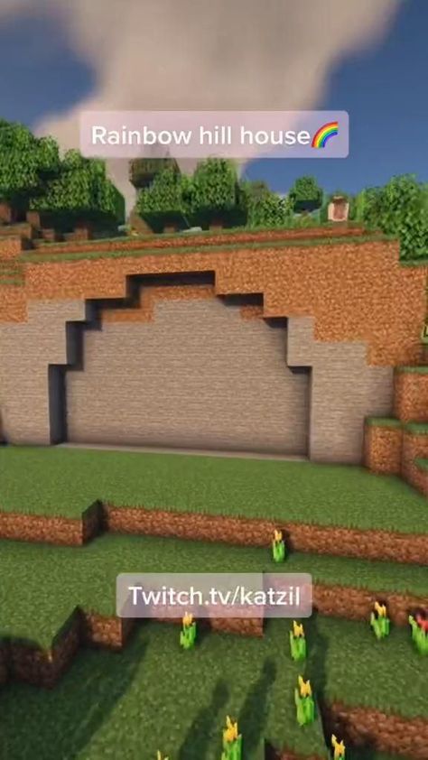 Minecraft Building Ideas Creative Easy, Rainbow Hill House Minecraft, What Should I Build On Minecraft, Minecraft Building Ideas Nature, Minecraft Cool Building Ideas, How To Craft Things In Minecraft, Cute Things To Do In Minecraft, Cool Stuff To Build In Minecraft, Minecraft Random Builds