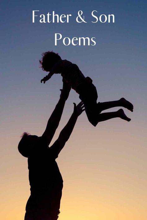 31 Father and Son Poems To Celebrate Dad - aestheticpoems.com Son Poems, Father Poems, Dad Poems, Love You Poems, Childrens Poems, Family Poems, Birthday Poems, Acrostic Poem, Sing To Me