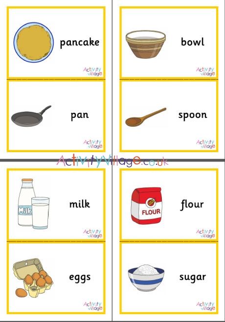 Pancake Day Crafts, Shrove Tuesday Activities, Pancake Tuesday, Activity Village, Flashcards For Toddlers, Vocabulary Flash Cards, Simple Baking, Childrens Books Activities, Alphabet Flash Cards