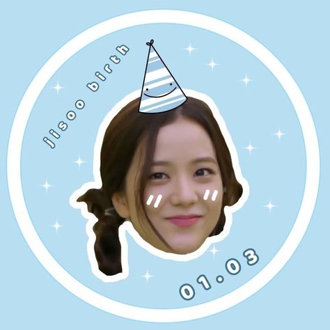 Jisoo Happy, Jisoo Birthday, Happy Birthday Jisoo, Happy Birthday Icons, Birthday Icon, Black Pink Background, Happy Face, Her Music, Birthday Photos