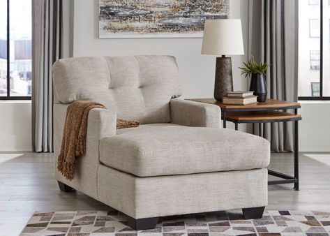 You'll love the Signature Design by Ashley Mahoney Chaise Lounge at Wayfair - Great Deals on all products with Free Shipping on most stuff, even the big stuff. Chaise Lounge Living Room Arrangement, Chase Lounger, Soap Workshop, Chaise Lounge Living Room, Comfy Reading Chair, Upholstered Chaise Lounge, Upholstered Chaise, Accent Ottoman, Boho House