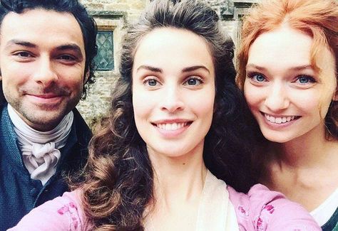 Aidan Heida and Eleanor, Poldark Poldark Cast, Poldark Tv Series, Heida Reed, Poldark 2015, Poldark Series, Demelza Poldark, Ross And Demelza, Aidan Turner Poldark, Aiden Turner