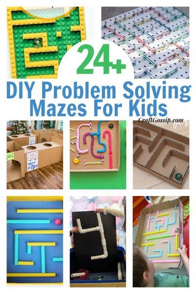 24 DIY Problem Solving Mazes For Kids Kids Christmas Crafts Easy, Diy Straw, Mazes For Kids, Knitting Diy, Rainy Day Crafts, Sewing Projects Free, Learn Crafts, Indoor Activities For Kids, Classroom Crafts