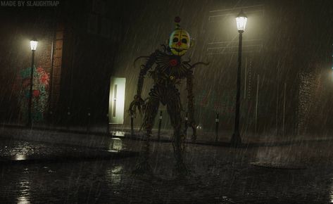 C4D|FNAF: Ennard in the Rain by Slaughtrap on DeviantArt Realistic Fnaf, Fnaf Ennard, Dik Dik, Fnaf 5, The Ancient Magus Bride, Animatronic Fnaf, Fnaf Wallpapers, Cool Monsters, Retro Horror