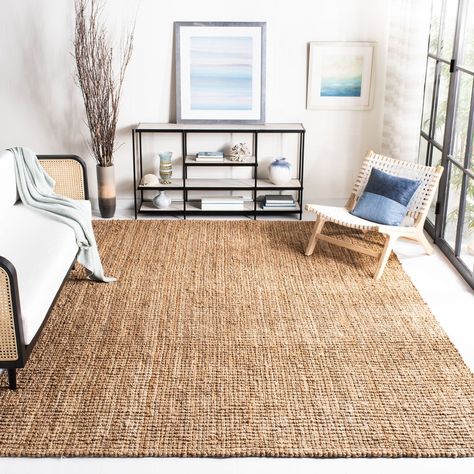 Shop Safavieh Handmade Natural Fiber Jute Rug - On Sale - Overstock - 4382770 - 8' x 10' - Natural Deco Spa, Chunky Jute Rug, Jute Lights, Coastal Area Rugs, Sisal Area Rugs, Solid Color Rug, Natural Area Rugs, Jute Area Rugs, Natural Fiber Rugs