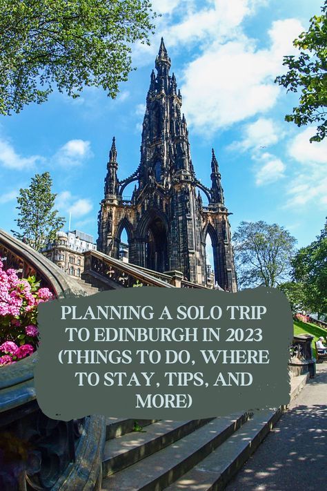 Edinburgh solo travel Beautiful Cities In The World, Things To Do Alone, Solo Trip, Beautiful Cities, Visit Europe, I Want To Travel, Europe Travel Destinations, Gap Year, Edinburgh Scotland