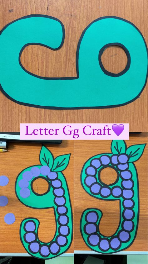 Lowercase G Craft, G Craft, Lower Case, Letter Art, Infants, Lowercase A, Preschool Activities, Preschool, Art