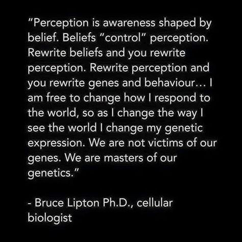 ~ Bruce Lipton PhD., cellular biologist Bruce Lipton Quotes, Bare My Soul, The Wounded Healer, Rad Quotes, Perception Quotes, Ask And It Is Given, Occult Knowledge, Quantum Physics Spirituality, Dna Genetics