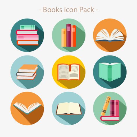 Library Icon, Flat Design Icons, Book Logo, Education Logo, Book Labels, Book Icons, 3d Shapes, Affinity Designer, Powerpoint Design