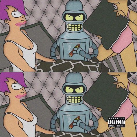 Dope Pfp, Futurama Bender, Cool Cartoon Drawings, Trippy Cartoon, Tyler The Creator Wallpaper, Rap Album Covers, Chill Mood, Skateboard Pictures, Playlist Covers Photos