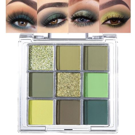 PRICES MAY VARY. This 9-color eyeshadow palette has bright colors, high pigmentation and reasonable color matching, can easily mix and match all the colors, making your eye makeup look more shiny and glossy. Blendable powder eyeshadow,contains a unique soft powder that blends smoothly and evenly on the eye area for a soft and natural finish, allowing you to maintain stunning eye makeup all day long without falling off. Featuring a range of warm and cool shades, from soft matte to shimmery shimme