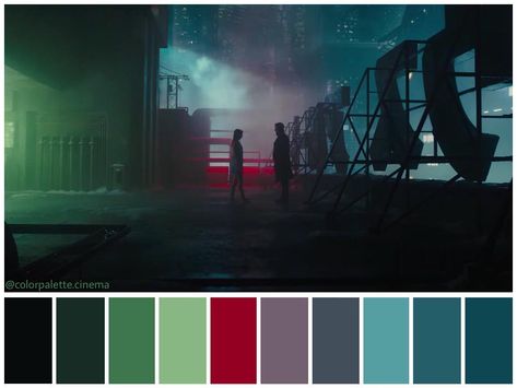 Another gorgeous shot from "Blade Runner 2049"!! @bladerunnermovie in theaters October 5! Can't wait to see it! Tag a Blade Runner fan!… Sci Fi Color Palette, Scrivener Themes, Gala Decor, Lighting References, Francis Wolff, Light Cinema, Color In Film, Movie Color Palette, Roger Deakins