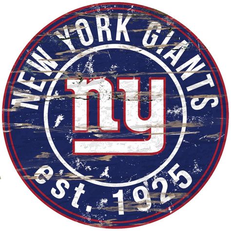 HSN New York Giants Logo, Giants Logo, New York Giants Football, Nfl New York Giants, Giants Football, Giants Fans, Nfl Logo, Ny Giants, Round Wall Art