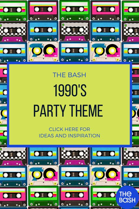 90s Bday Party Ideas, 90s Theme 30th Birthday, Diy 90s Party Decorations, 90s Yearbook Theme, 90s Cookout, 90’s Party, 1990s Birthday Party Theme, 90s Party Ideas Decoration, 90s Birthday Party Theme For Adults