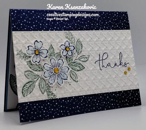 Stampin’ Up! Petal Park Thanks for The Happy Inkin’ Thursday Blog Hop | Creative Stamping Designs Su Petal Park Cards, Petal Park Su, Stampin Up Sentimental Park Cards, Stampin Up Petal Park Cards, Su Petal Park, Petal Park Stampin Up Cards, Stampin Up 2023 Cards, Stampin Up Petal Park, Stampin Up 2023