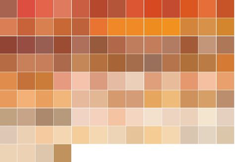 Sherwin and Williams Shades of Orange/Fall Ibis Paint Color Palette Orange, Fall Paint Colors, Flat Color Palette, Paint Color Codes, Orange Color Palettes, Hex Color Palette, Color Palette Challenge, Palette Art, Skin Color Palette