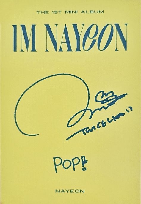 Nayeon Signature, Im Nayeon Pop, Pop Nayeon, Nayeon Pop, Lomo Card, Nayeon Twice, Im Nayeon, Photo Cards, Mini Albums