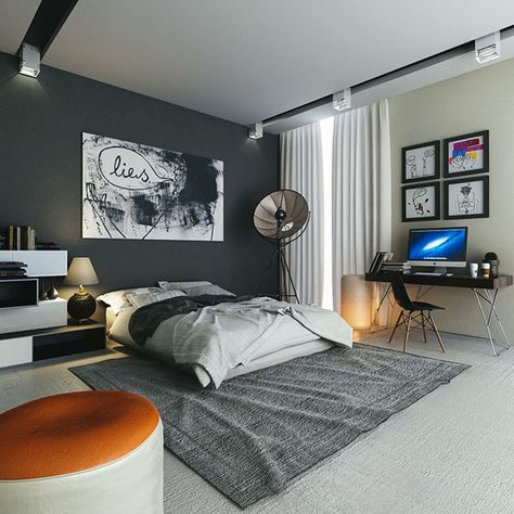 Bedroom Ideas Guys, Guy Bedroom, Young Mans Bedroom, Men’s Bedroom Ideas, Masculine Bedroom Decor, Men Decor, Man Bedroom, Mens Room Decor, Mens Bedroom Decor