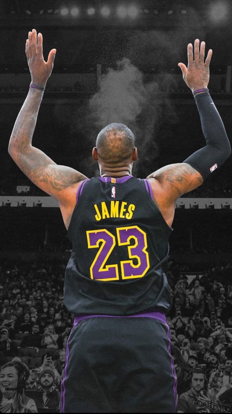 Lebron James Iconic Photo, Lebron James Wallpapers Lakers, Nba Lakers Wallpaper, Lakers Background, Lakers Aesthetic, Lebron James Pictures, Cool Basketball Pictures, Lebron James King, Lebron James Art