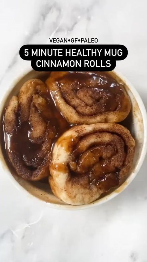 This 5 min. Mug Cinnamon Roll hack is B-A-N-A-N-A-S 🍌😳 🎥: @wholesomehedonista #homemade #foodie #healthyrecipes #fyp Mug Cinnamon Roll, Healthy Cinnamon Rolls, Healthy Dinner Recipes For Family, Dinner Recipes For Family, Sweet Snacks Recipes, Healthy Sweets Recipes, Food Recepie, Easy Baking Recipes, Healthy Sweets