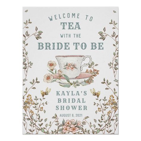 Tea Party Theme, Bridal Tea, Tea Party Bridal Shower, Tea Party Garden, Welcome Poster, Party Poster, Welcome Gifts, Kitchen Tea, Bride To Be