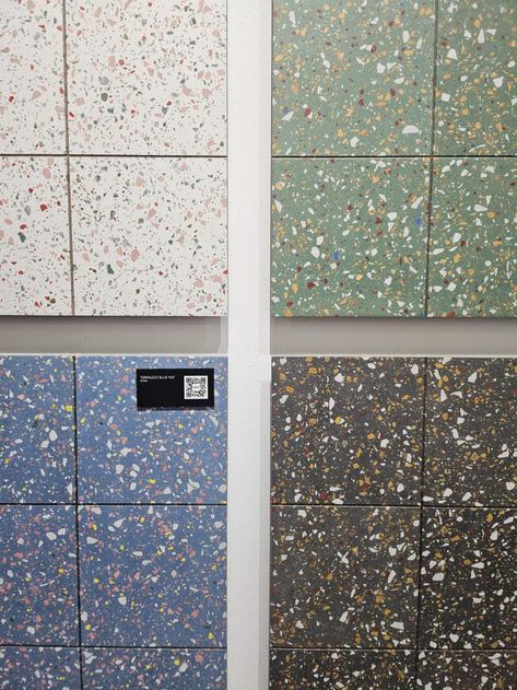 The Unexpected Kitchen Tile Trend Taking 2024 by Storm | The Kitchn Terrazzo Tile Kitchen Floor, Terrazzo Tile Kitchen, Mid Modern House, Concrete Collaborative, Terrazzo Floors, 70s Home, Vinyl Floor Tiles, Terrazzo Tile, Terrazzo Tiles