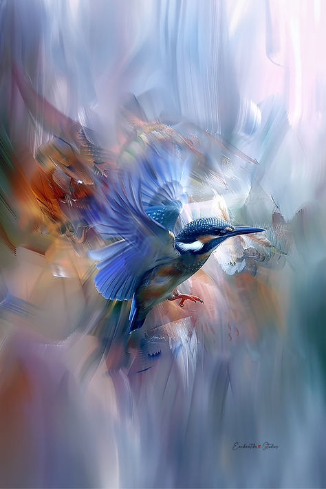 Whispers of Flight. Shown in a 2:3 ratio. Suitable for a wedding gift, wall art, gift for mom, gift for friend, poster, wall mural, digital print, large wall art, housewarming gift, a birthday gift, and other special occasions or holidays. Wallpaper Abstract Art, Insect Painting, Japanese Rock Garden, Birds Feathers, Abstract Art Collection, Abstract Wall Painting, Bird In Flight, Beautiful Abstract Art, Mythical Creatures Art