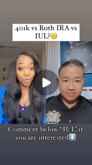 Darrick Phan on Instagram: "401k vs Roth IRA vs IUL?🧐

Each plan/account is a complimentary to each other. They all have their advantages and disadvantages and abilities which can SUPERCHARGE and SUPPLEMENT your retirement✅

If you are interested in a IUL, comment below “IUL” or send me a message!✅

#wealth #wealthbuilding #money #banking #401k #finance #wealthaccumulation #lifeinsurance  #generationalwealth #insurance #annuity #taxfree #taxfreewealth #IUL #beyourownbank" 401k Vs Roth Ira, Roth Ira, 401k, Advantages And Disadvantages, Send Me A Message, Banking, Accounting, Insurance, Finance