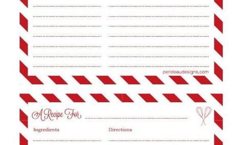 Free Printable Recipe Cards - Celebrations At Home | Holiday in Cookie Exchange Recipe Card Template Holiday Recipe Card, Christmas Recipe Cards, Recipe Cards Printable Free, Recipe Card Template, Cookie Exchange Recipes, Christmas Photo Album, Printable Recipes, Recipe Cards Template, Favorite Cookie Recipe